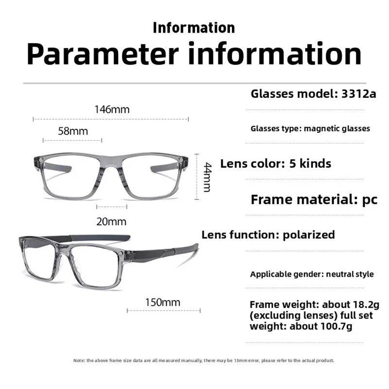 NINJONA Korrektionsbrille Cat-Eye, Vollrand, Kunststoff, transparent, grau - Bild 2