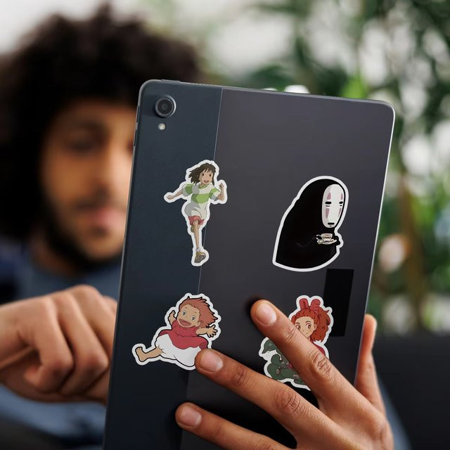 50 Stück Ghibli Hayao Miyazaki Aufkleber Set, wasserfeste Cartoon Sticker in Multicolour für Laptop, Telefon und Notizbuch - Bild 1