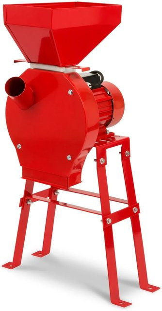 Eberth Getreidemühle mit 1100 Watt Elektromotor in Rot mit 240 kg/h Durchsatzmenge - Bild 1