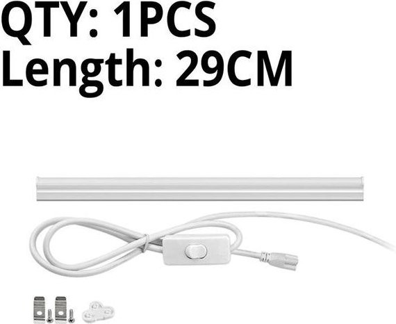 Lcamaw Lighting T5 LED-Röhren-Wandleuchte in Weiß, 220 V, G5 Sockel, Länge: 29 cm - Bild 1
