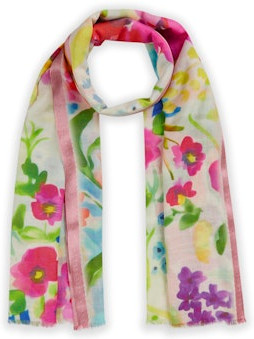Codello Schal Cotton/Modal, Flowers, 70x180cm, Damen - Bild 1