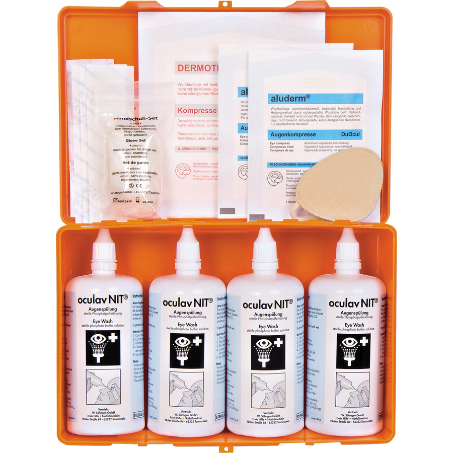 SÖHNGEN® Augenspülstation oculav NIT® in Orange, Wandmontage - Bild 2