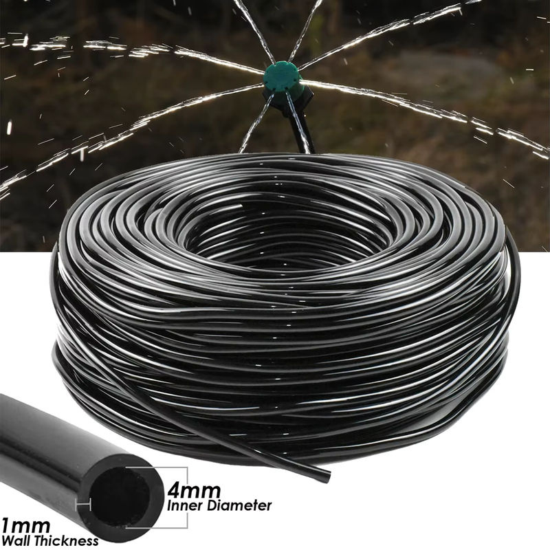 KESLA Garten Bewässerungsschlauch aus PVC mit Schnellstecker für Micro Drip Systeme, Farbe: Schwarz, Durchmesser: 4/7 mm - Bild 3