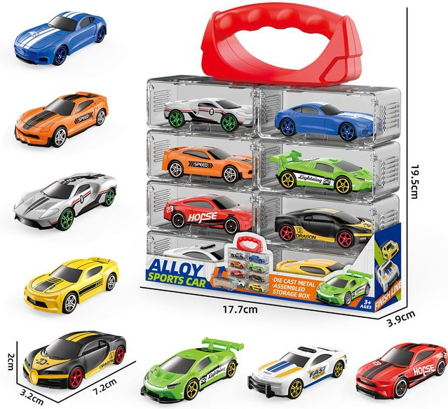 Linyi toy car Rennwagen, 1:64 Maßstab, Druckguss, Set, ab 14 Jahren - Bild 1