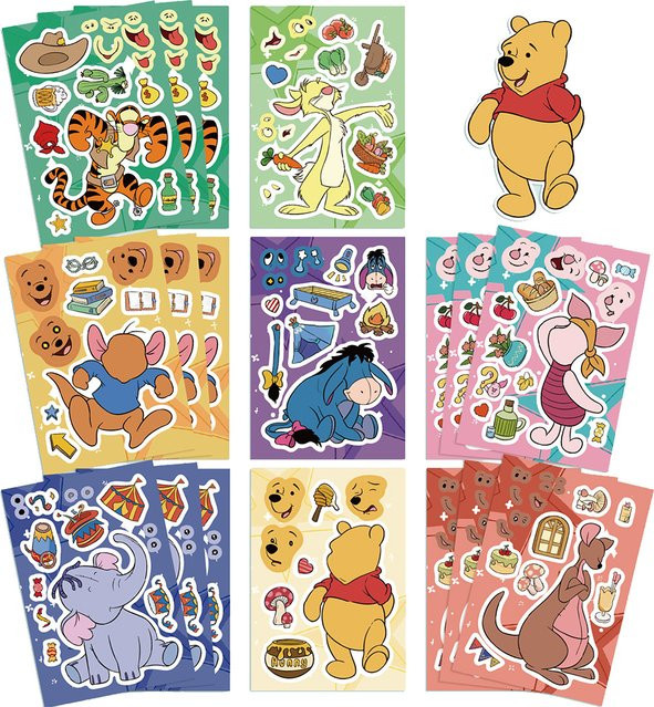Disney Winnie The Pooh Puzzle Aufkleber, Lernspielzeug - Bild 1