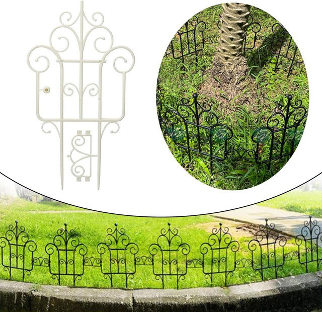 Garden and Beyond Stapelbares Rankgitter als Pflanzen Topfstütze für Kletterpflanzen in Weiß - Bild 1