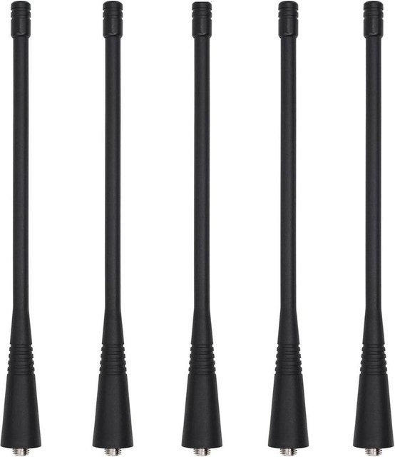 5 Stück UHF Antenne 400-470 MHz in Schwarz für Motorola CP200 GP328 HT750 Funkgeräte - Bild 1