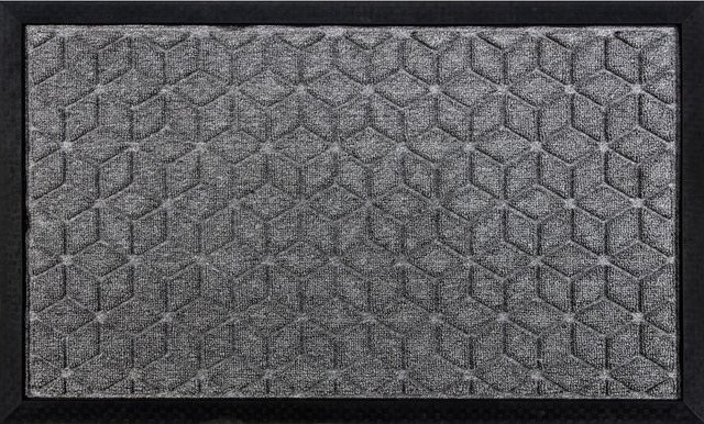 OBI Fußmatte Grau mit Gummirand und rutschfester Unterseite, B/T: 60 x 40 cm - Bild 1