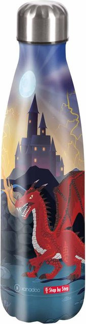 Step by Step Schulzubehör Isolierte Edelstahl-Trinkflasche Xanadoo Dragon Drako in Multicolour, 500ml - Bild 1