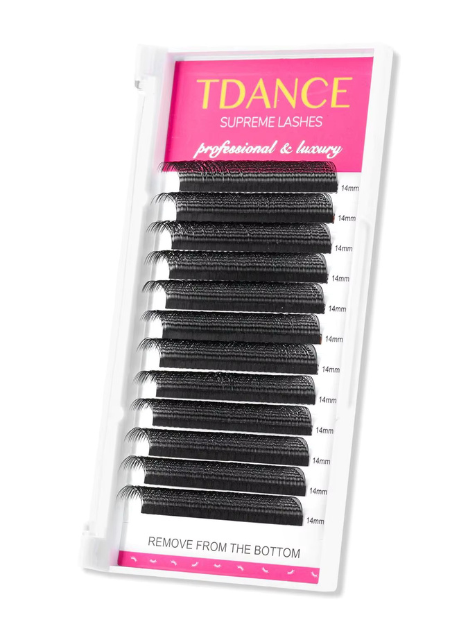 TDANCE Wimpernverlängerung, PBT, C D, 8–15 mm, Mix, Wispy - Bild 6