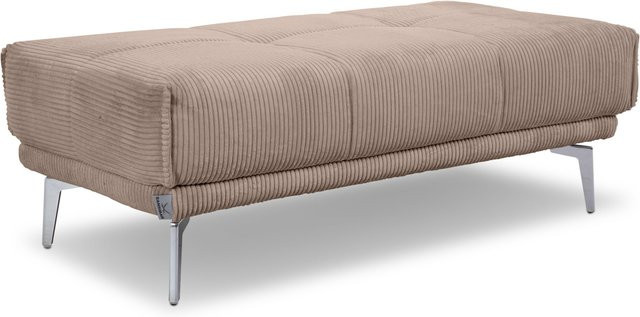 Hocker SANSIBAR ROBERTSFORS in Beige mit Cord-Stoff und Metallgestell, Höhe: 67 cm, Breite: 45 cm, Tiefe: 34 cm - Bild 1