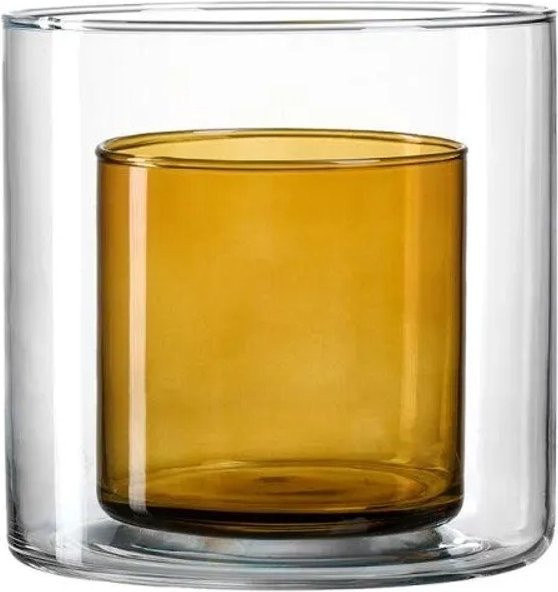 Ritzenhoff & Breker Duo Windlicht aus Glas in Braun und Transparent, Höhe: 16 cm - Bild 2