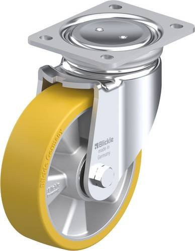 Blickle Lenkrolle LUH-ALTH 160K in Silber mit Stahlgehäuse, Rad-Durchmesser: 160 mm, Tragfähigkeit: 750 kg - Bild 1
