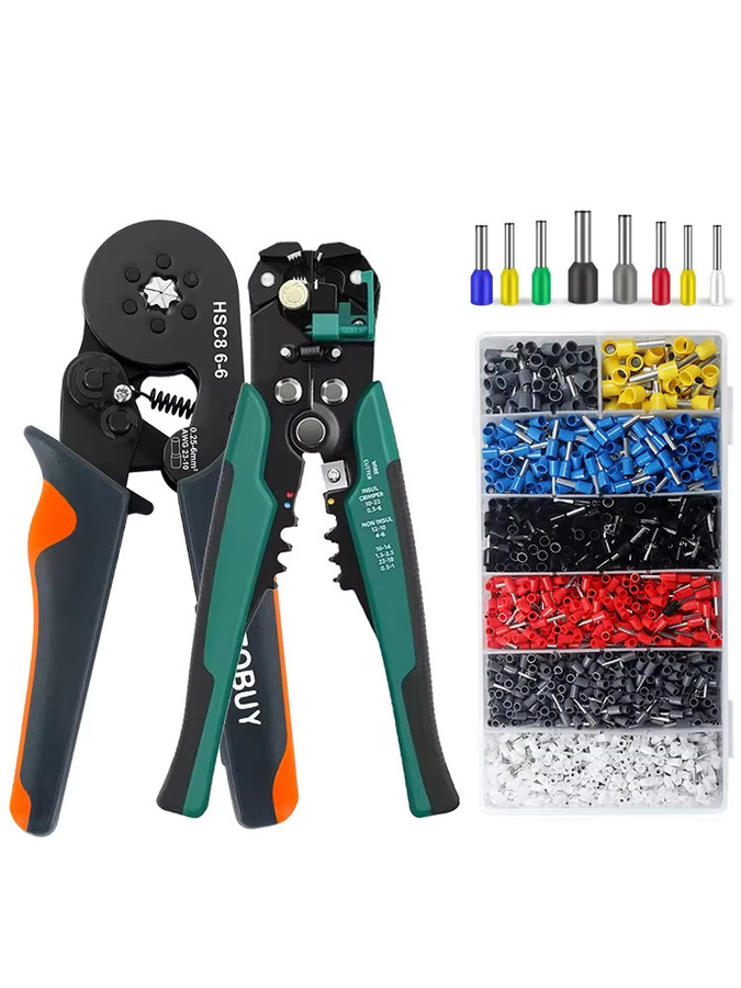 Multifunktionale Abisolierzange von WOZOBUY zum Kabelschneiden und Crimpen, hochpräzises automatisches Handwerkzeug und Crimpzange - Bild 6