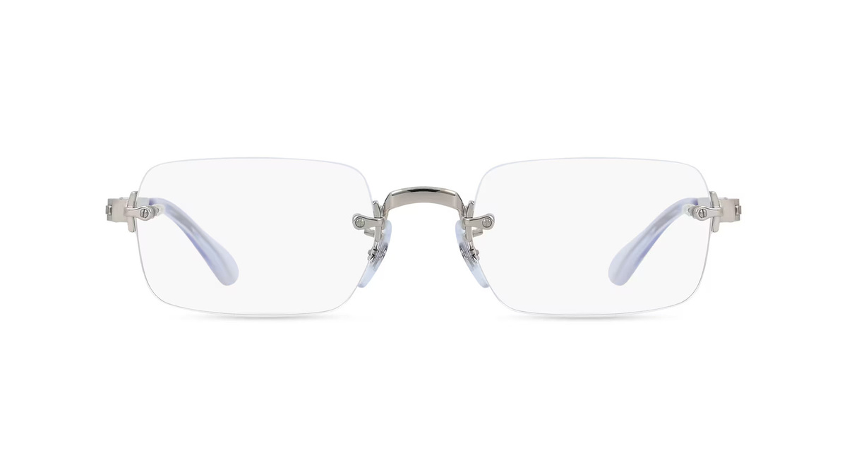 Ray-Ban RX3928V Korrektionsbrille, randlos, eckig, Metall, Unisex, Silber - Bild 1