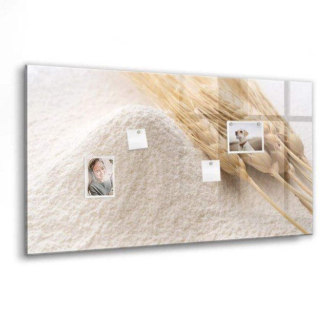 Tulup Glas Magnettafel Mehl, transparente Magnettafel zum Beschriften für Notizen, B: 120 cm, H: 60 cm - Bild 1
