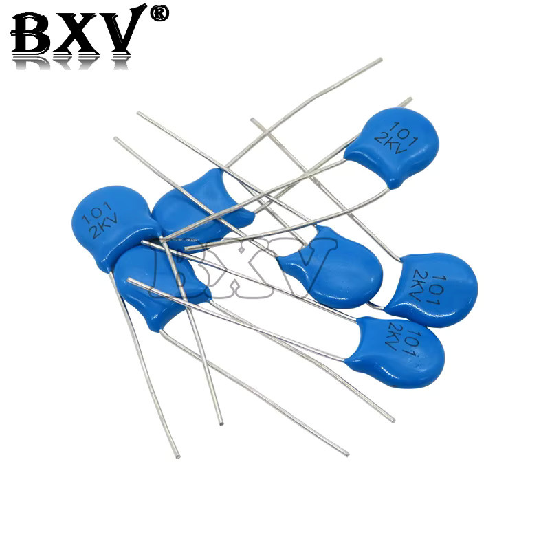 20 Stück BXV Hochspannung Keramikkondensatoren in Blau mit verschiedenen Kapazitäten und Spannungen von 1kV bis 3kV - Bild 2