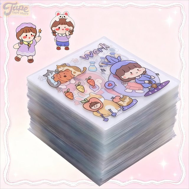 200 Stück wasserfeste Cartoon-Aufkleber in Multicolour für Journaling, Scrapbooking und Planer - Bild 1