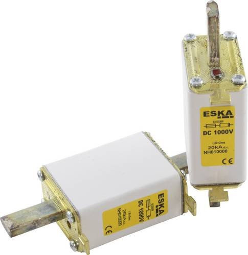 ESKA NH-Sicherung Größe 0, 125A, 1000V DC, Weiß - Bild 1