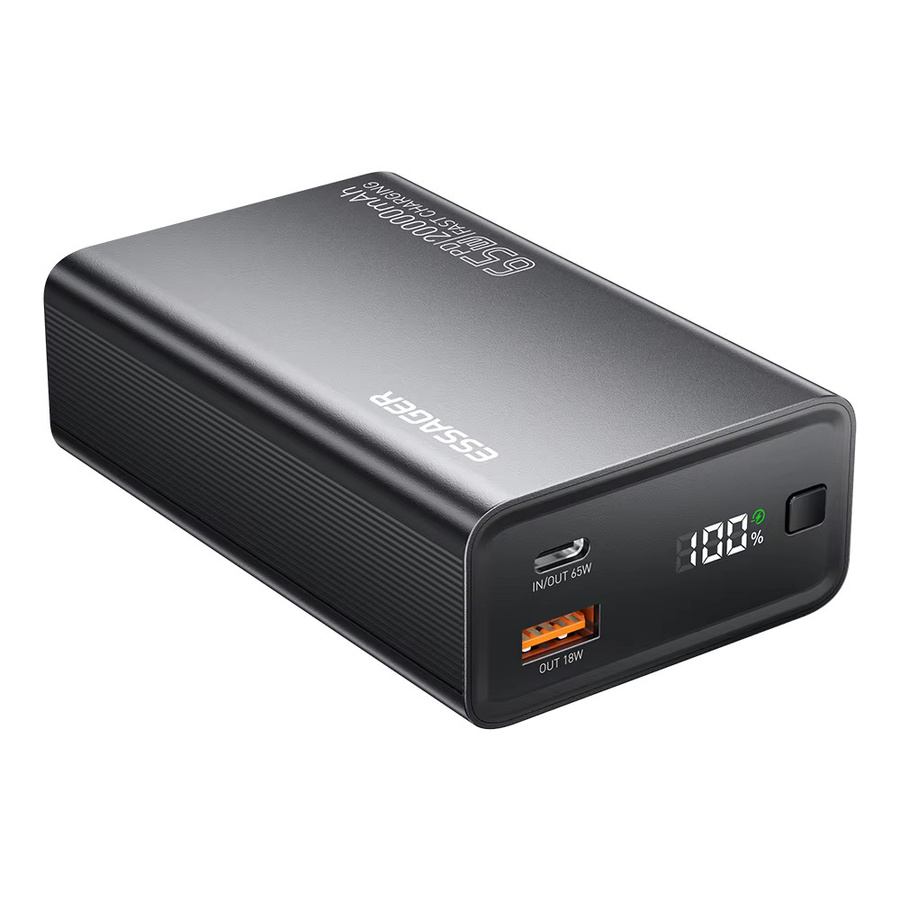 Essager Powerbank 20000mAh mit 65W PD Schnellladung in Schwarz für iPhone, Laptop und Mac - Bild 5