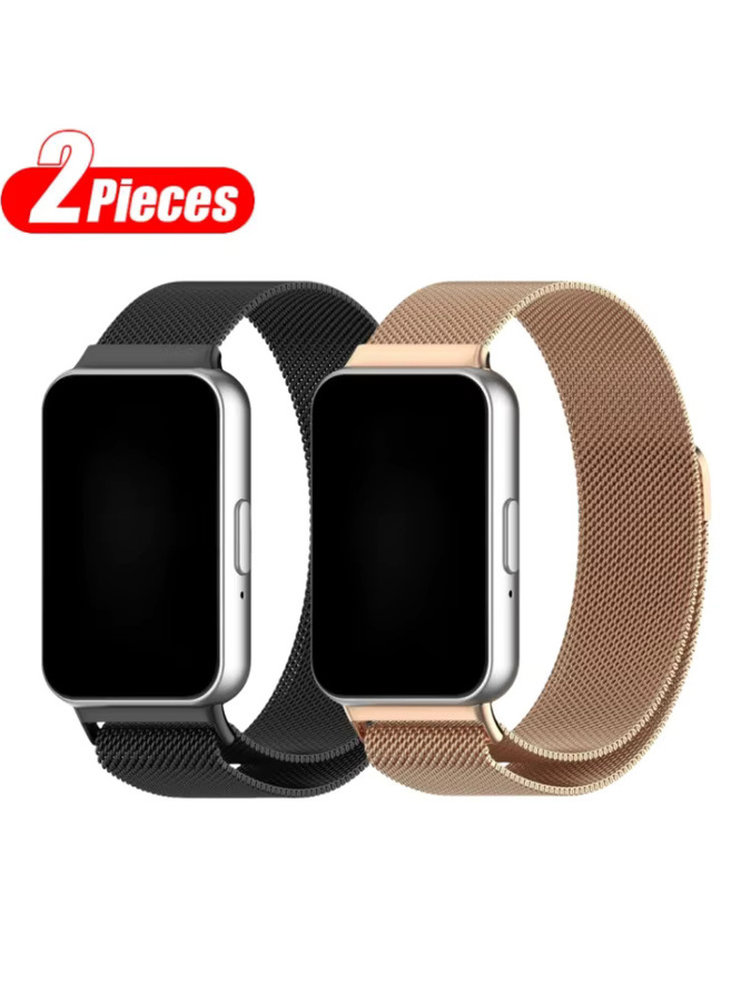 TINUORA Uhrenarmband Milanaise, Edelstahl, Unisex, für Samsung Galaxy Fit 3 - Bild 3
