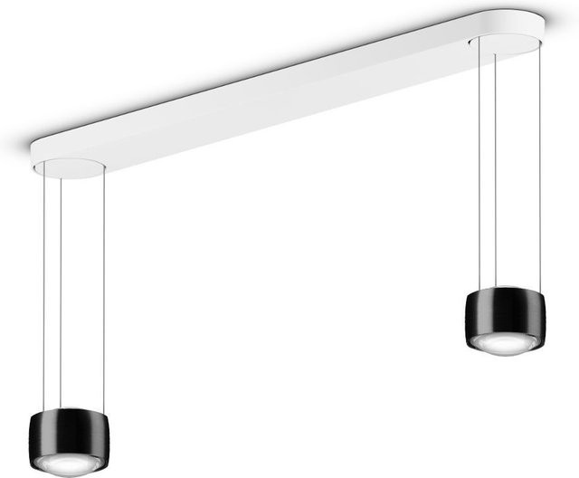 Occhio Sento sospeso due LED-Pendelleuchte Black Phantom mit Occhio air Modul und Linse-Ausführung, warmweiß 3000K, höhenverstellbar bis max. 350 cm - Bild 1