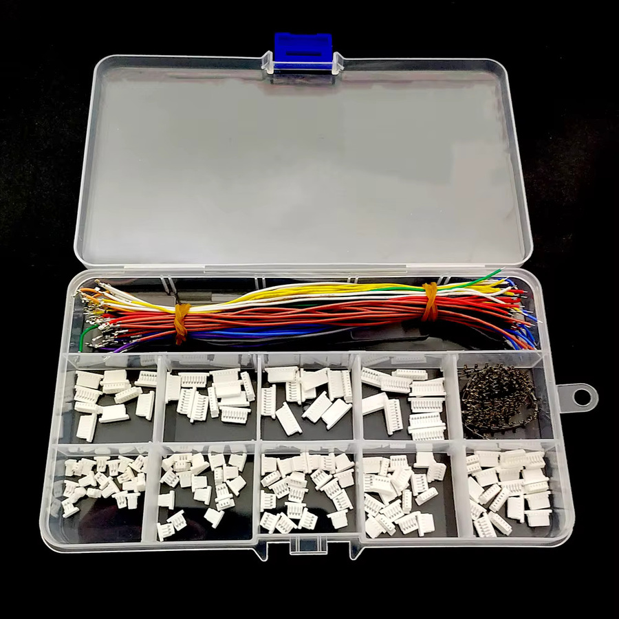 SH1.0 Steckverbinder Einzelkopf mit vorgekrimpten Silikonkabeln und JST SH 1.0mm in Multicolor für FPV Flugcontroller wie Holybro Kakute H7 F7 und T-Motor Velox F7 - Bild 2