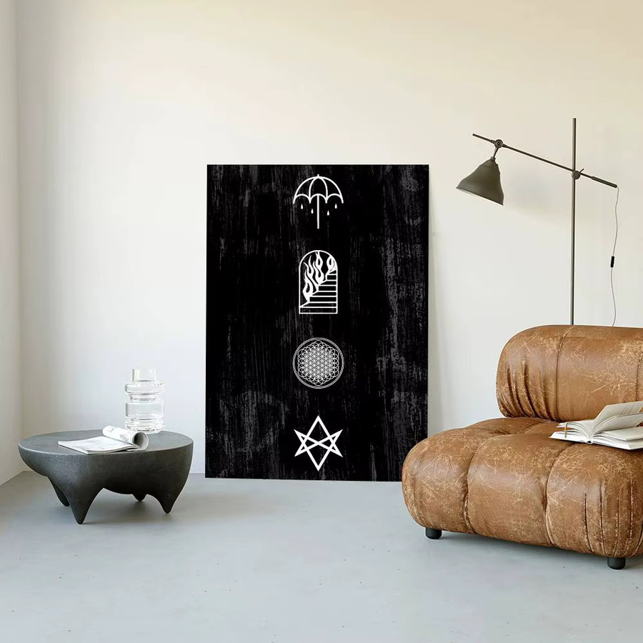 Wasserfester Wandaufkleber Bring Me The Horizon Rock Band Poster in Multicolour für deine Wohnzimmer und Schlafzimmer Dekoration - Bild 6
