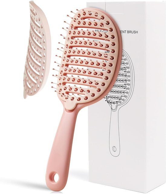 Volumengebende Haarbürste mit Reinigung und Massage, Unisex - Bild 1