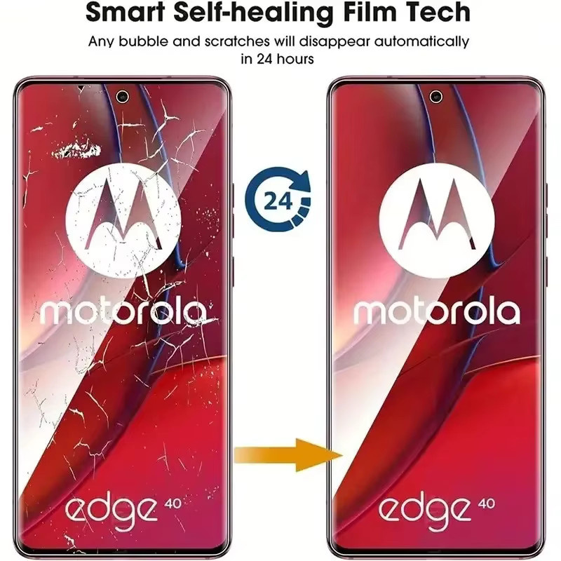 Hydrogel-Schutzfolie für Motorola Edge 70 60 50 30 Fusion Ultra 40 Pro Neo G77 G47 G84 G54 G24/14, transparent, 2-4 Stück - Bild 6