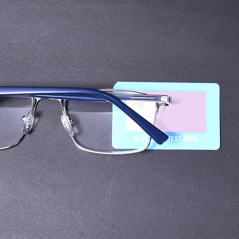 ONEVAN Lesebrille, quadratisch, Halbrand, Metall, schwarz, Herren - Bild 1
