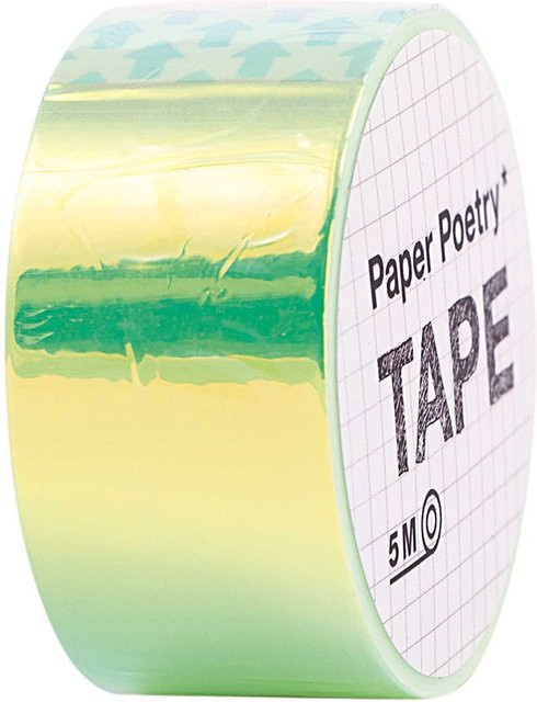 Rico Design Paper Poetry Mirror Rainbow Tape Washi Tape grün Breite: 19 mm, Länge: 5 m - Bild 1