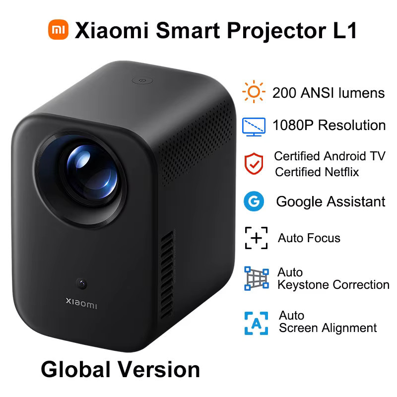 Xiaomi Smart Projektor L1 Pro mit Google TV, 400 ISO-Lumen, Full HD 1080p Auflösung, Autofokus, automatische Keystone-Korrektur und Dolby-Audio - Bild 4