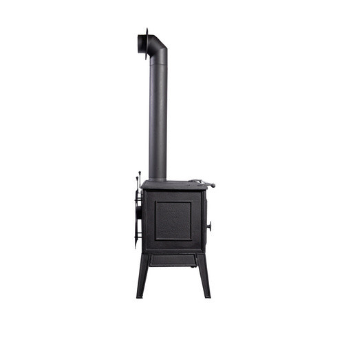 GLOBEFIRE Holzherd Atlas in Schwarz aus Gusseisen mit 8,8 kW, B/T/H: 83,0 x 81,0 x 54,0 cm - Bild 2