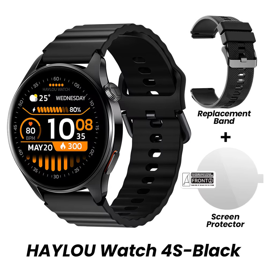 HAYLOU Smartwatch, GPS, Schwarz, Silikon, Unisex - Bild 7