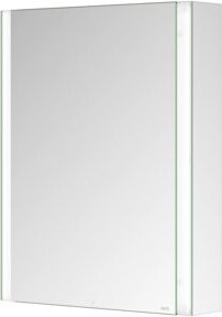 Keuco Spiegelschrank Somaris 1-türig mit LED-Beleuchtung und internen Regalen, Vorbau, Anschlusseite links, B/H/T: 65 x 73 x 13 cm - Bild 1