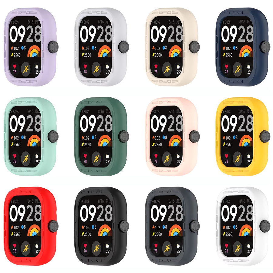 Caripid Antara Schutzhülle für Xiaomi Redmi Watch 4, Silikon, Schwarz, Unisex - Bild 2