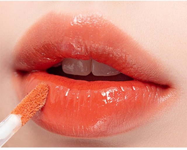 rom&nd Juicy Lasting Tint, #08 APPLE BROWN, brown, glänzend - Bild 1