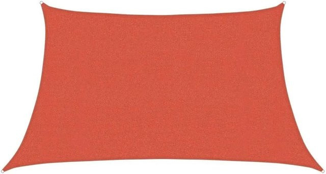 Furnicato Sonnensegel aus HDPE in Terrakottarot mit 90% UV-Schutz, B x H: 4 x 2 m - Bild 1