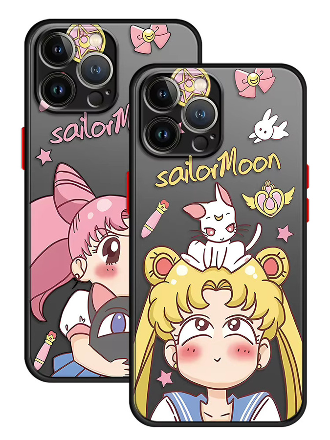 Sailor Moon Handyhülle im Cartoon-Design für iPhone Modelle, Multicolor - Bild 5