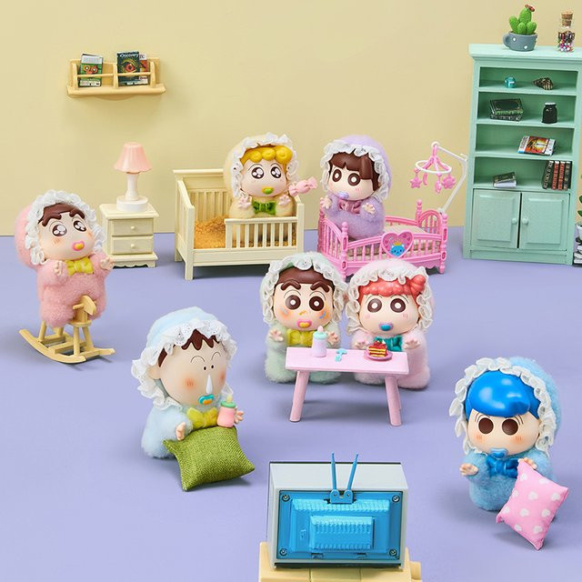 52TOYS Crayon Shin-Chan Baby Serie Vinyl Plüsch Blind Box Multicolor Anime Charakter Puppe als Desktop Ornament - Bild 1
