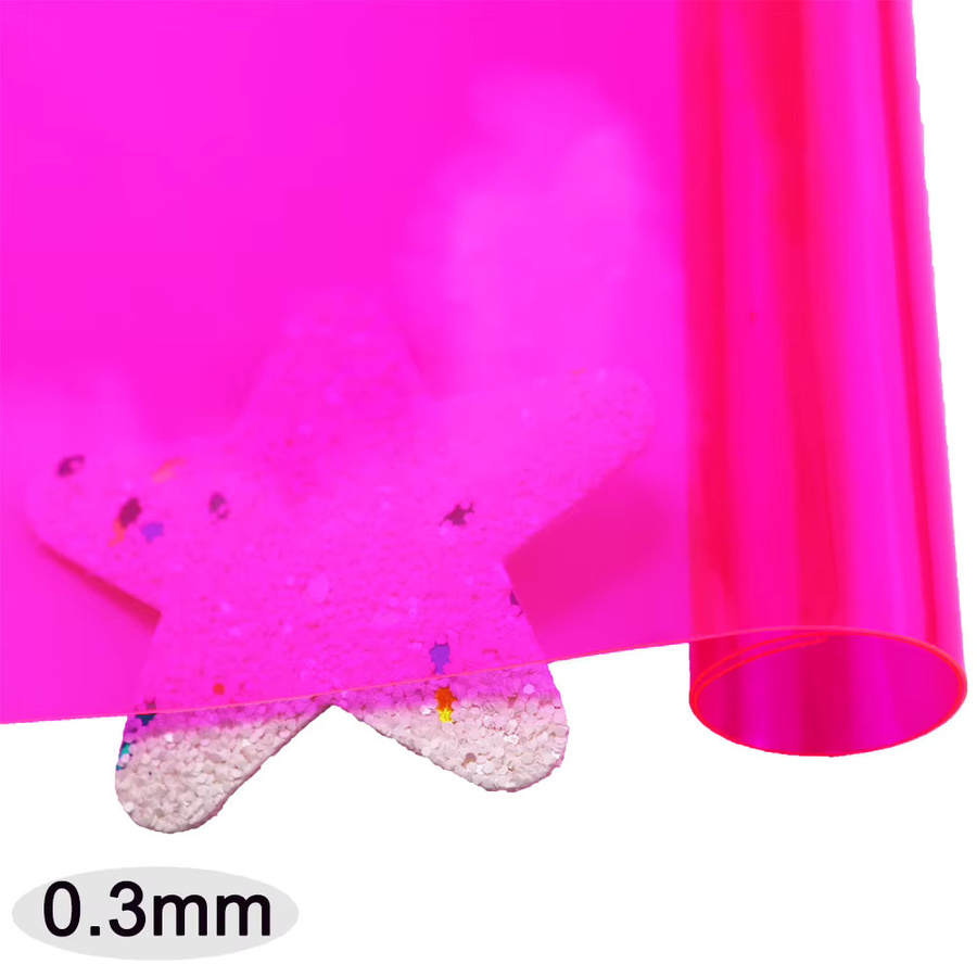 Honghuxing PVC Vinyl Kunstleder Stoff Transparent Bunt Wasserdicht B/H: 30 x 120 cm - Bild 2