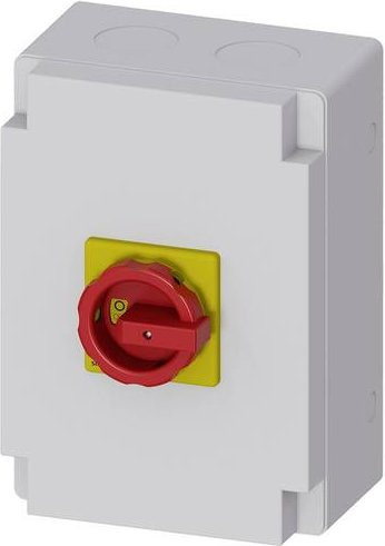 Siemens Lasttrennschalter 3polig 125A 690 V/AC 50mm² in Rot und Gelb 3LD28660TB53 - Bild 1