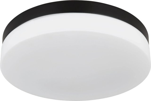 Globo Außenleuchte Schwarz Matt aus Aluminium und Glas mit Bewegungssensor, B/H/T: 30,0 x 6,5 x 21,5 cm - Bild 1
