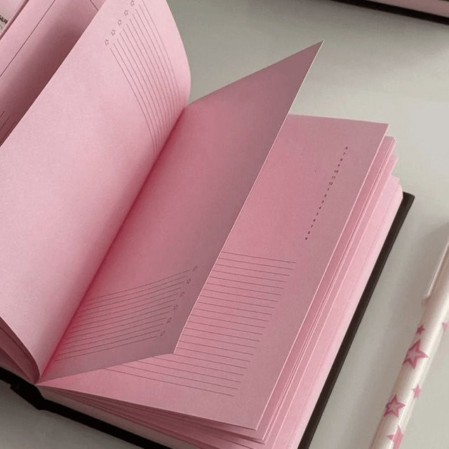 SD&HI Kawaii A6 Planer Notebook Erdbeere Schokolade in Rosa für Mädchen und Kinder - Bild 1