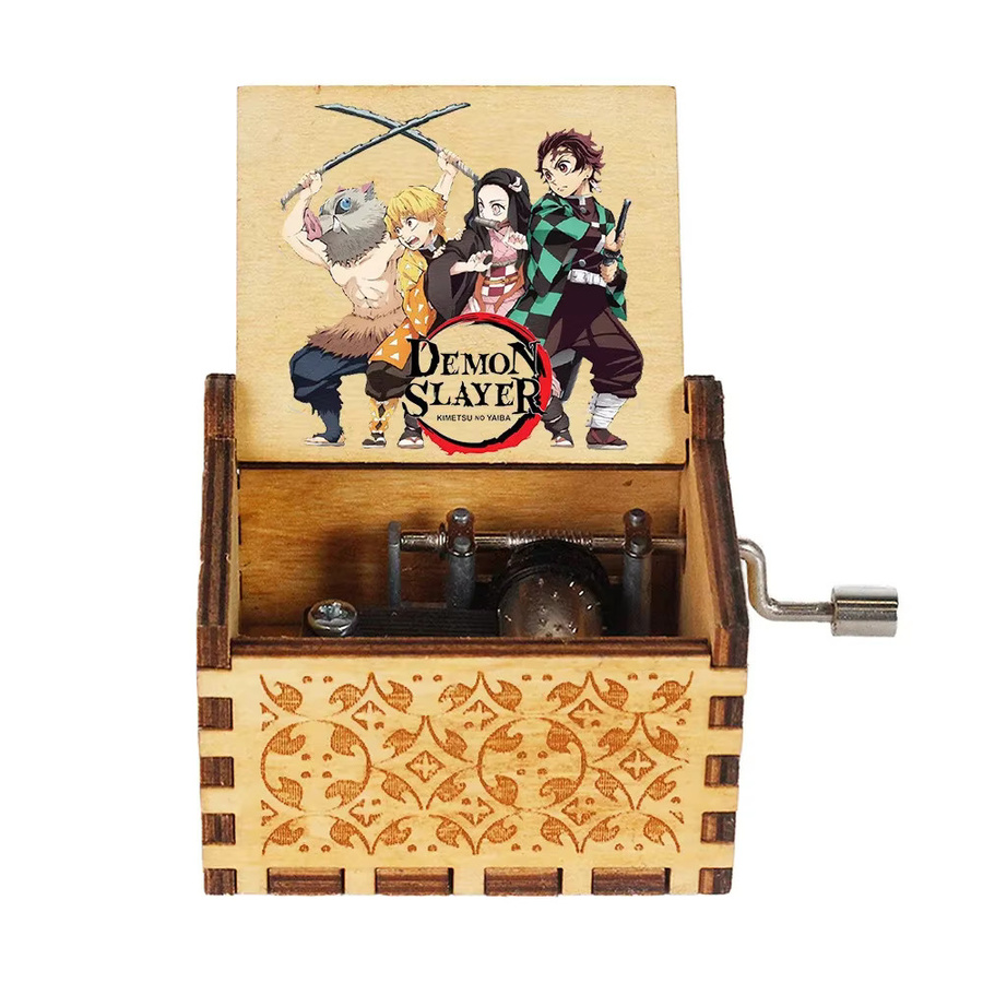 Bandai Handkurbel-Spieluhr aus Holz, Tanjiro, 16 Stile - Bild 3
