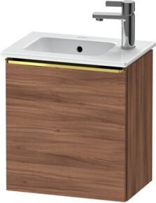 Duravit Waschtischunterschrank D-Neo in Nussbaum Natur, Wandmontage, B/T/H: 41 x 27,4 x 44 cm - Bild 1