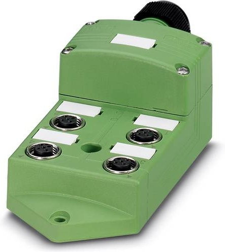 Phoenix Contact SACB-4/ 8-C SCO 1516852 Sensor/Aktorbox passiv, M12-Verteiler mit Metallgewinde, grün - Bild 1