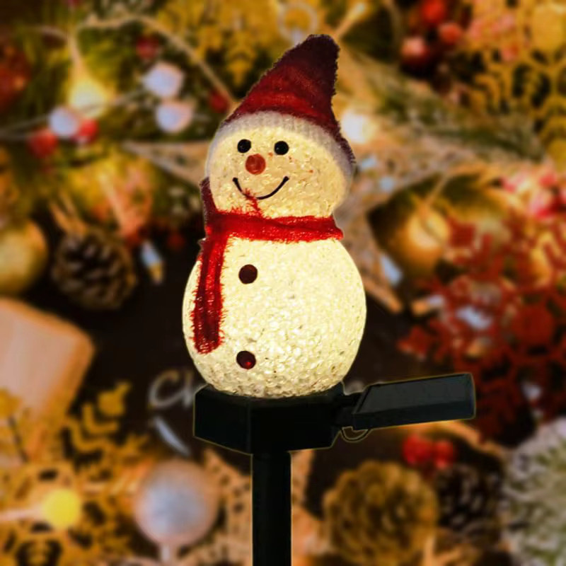 Peach Forest Solar-Schneemann Weihnachtsdekoration für Outdoor und Garten - Bild 5