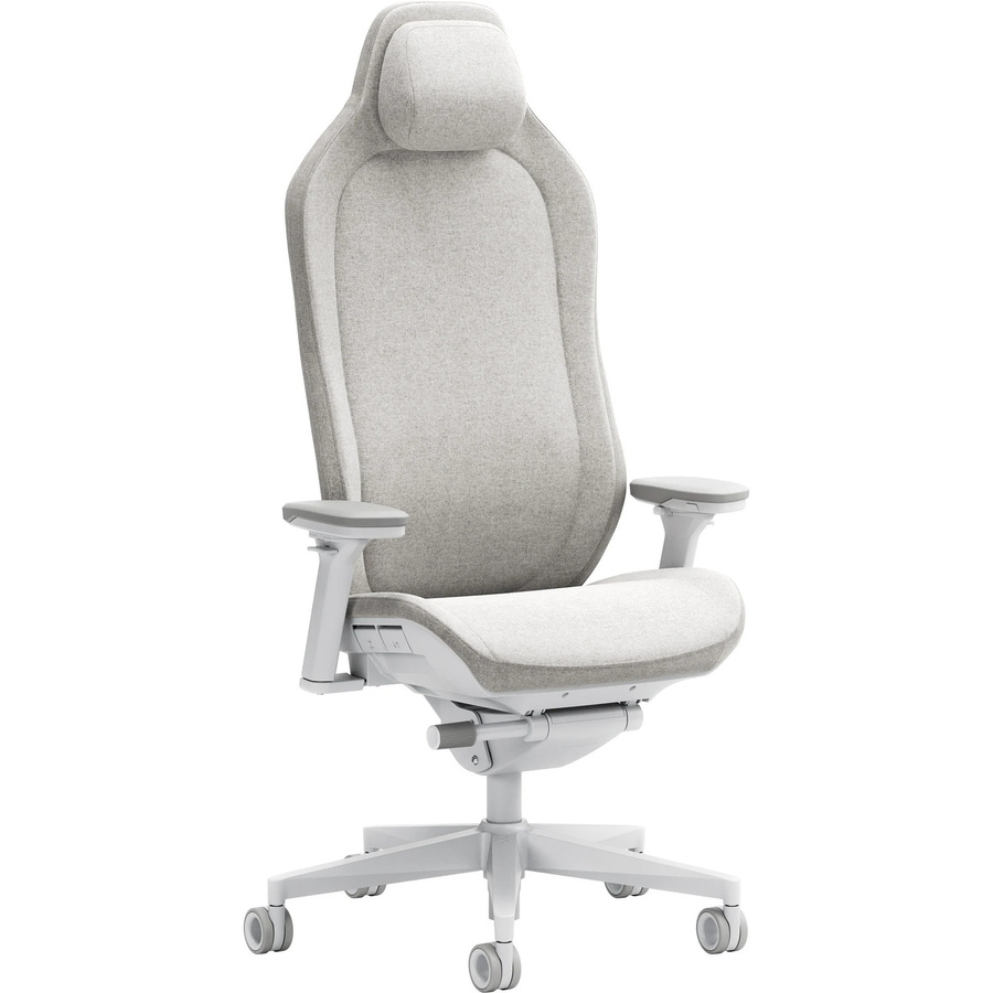 Fractal Design Refine 2 Fabric Light Gaming-Stuhl in Grau und Weiß mit Kopfstütze und verstellbarer Sitztiefe - Bild 1
